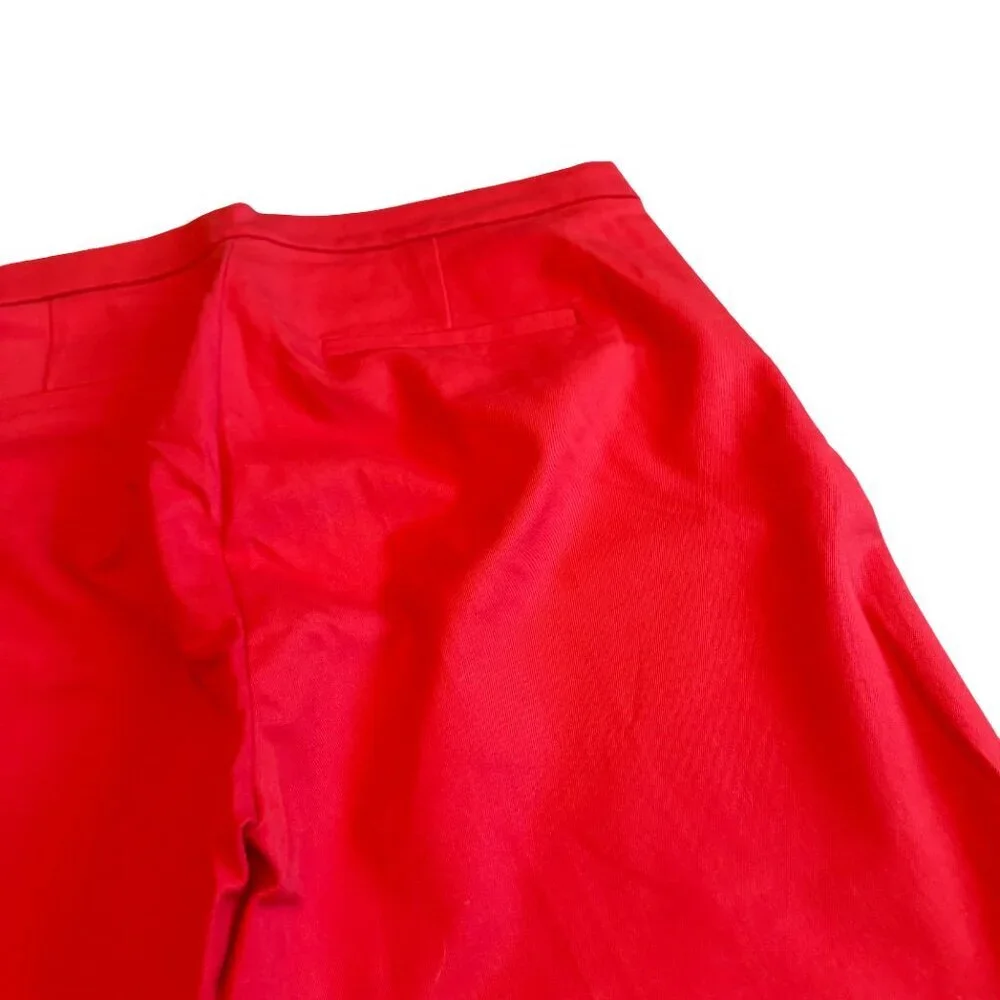 J. Crew Martie Red Ankle Length Trousers Slacks Pants Office Everyday Size 6 NWT